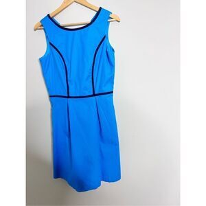 Tommy Hilfiger Blue Cotton Dress Pleated Fit & Flare Dress size 6